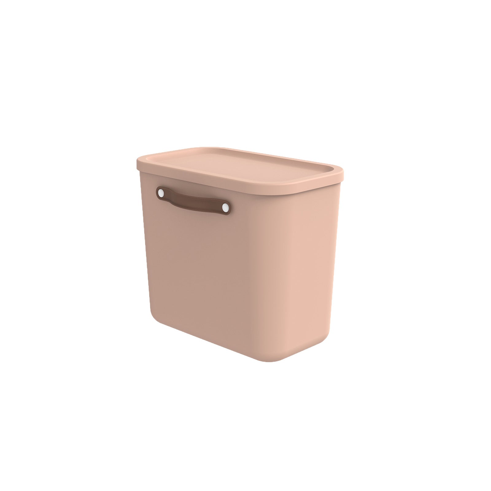 Rotho MALOJA Aufbewahrungsbox 25 l (mit Deckel) – Kunststoff – Rosa – 265 × 370 × 395 mm