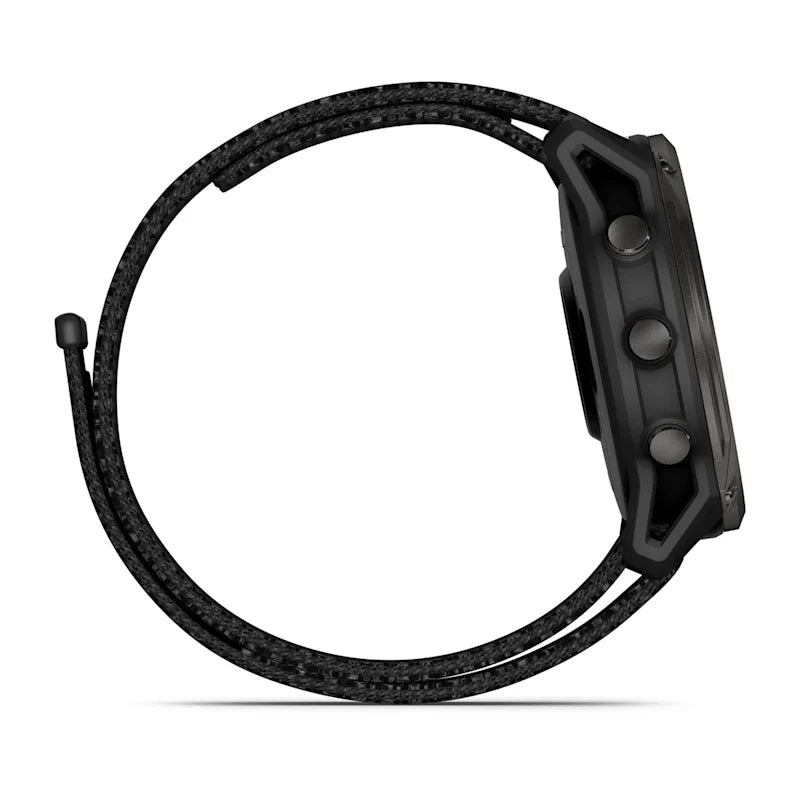 Garmin Enduro 3 Solar – GPS-Smartwatch – 51 mm, 1,4", WLAN, Titangehäuse, Carbon Grau, Schwarz, Ultra Fit Nylon