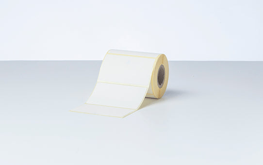 Brother Selbstklebendes Druckeretikett, 76 mm × 44 mm, weiss, für RJ-3150, TD-4410D, TD-4420DN und andere