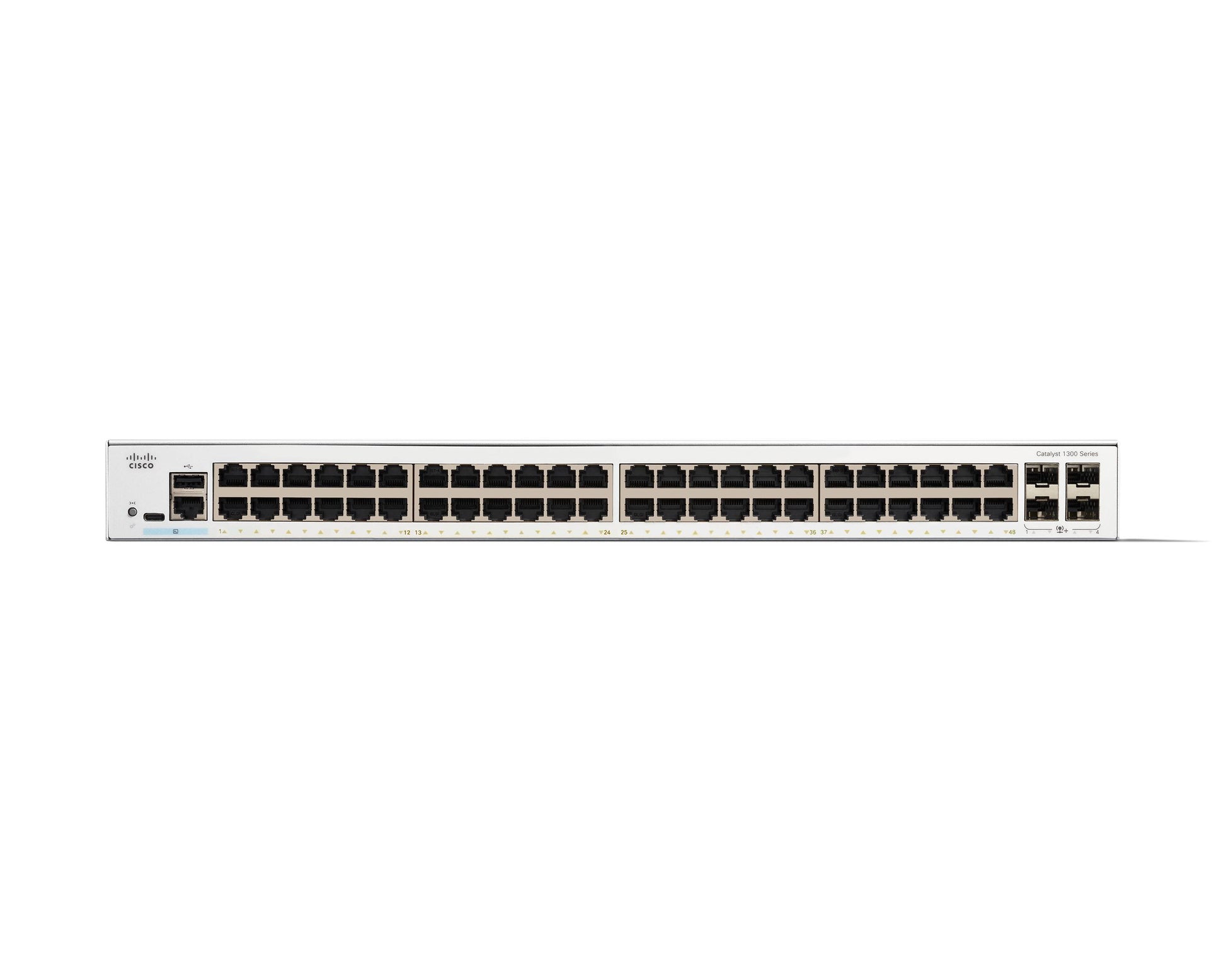 Cisco C1300-48T-4X – Managed Switch – 48×GbE, 4×10G SFP+, L2/L3