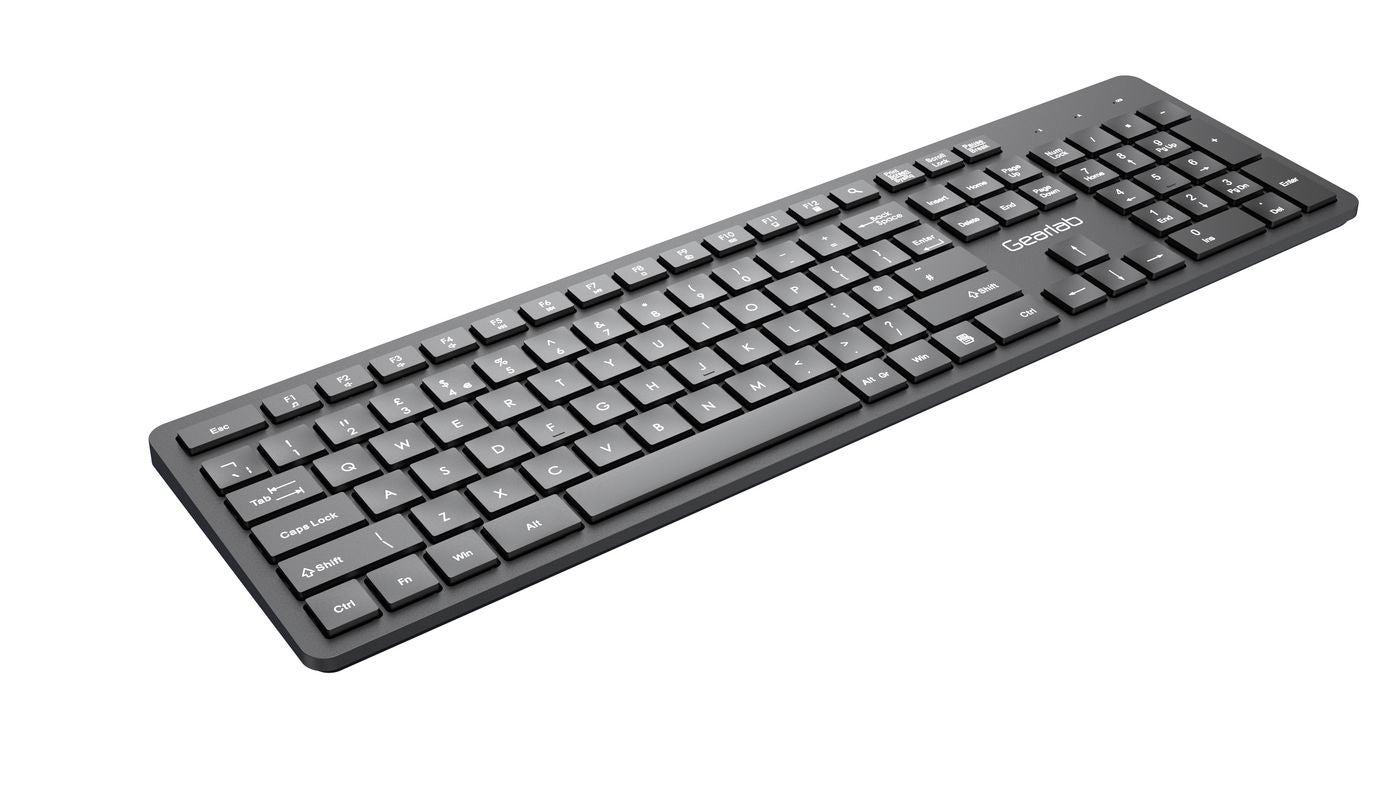 eSTUFF Tastatur – kabelgebunden, USB‑A – QWERTY (UK‑INT) – schwarz