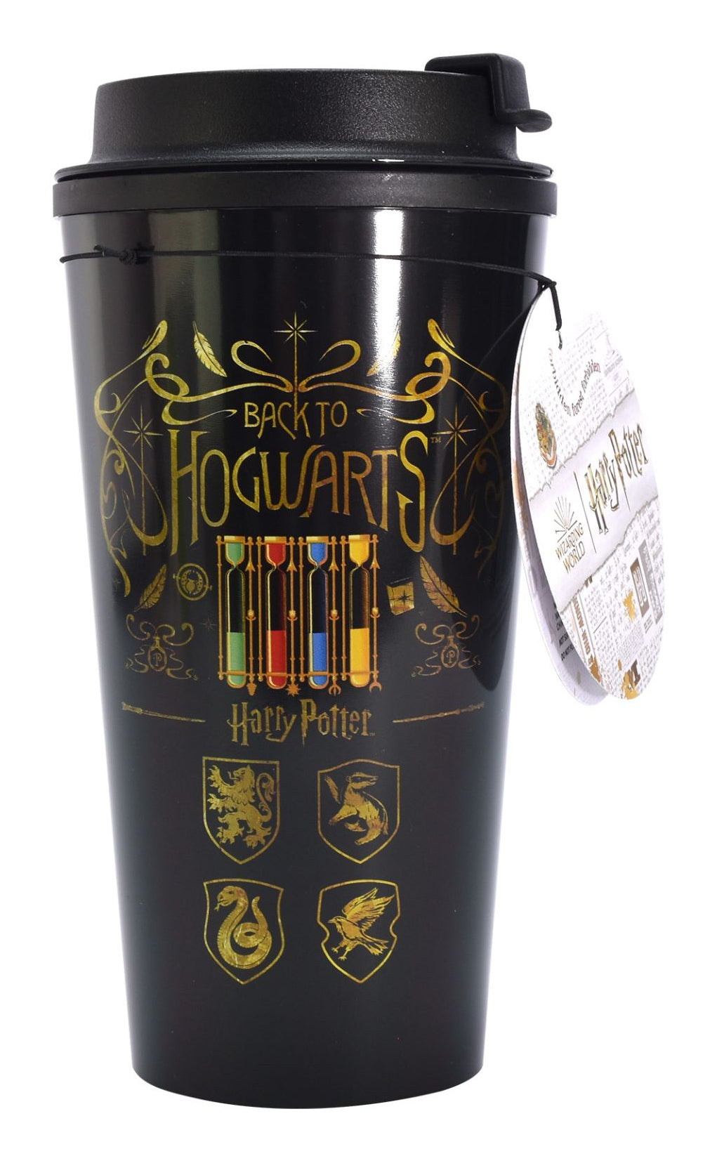 Thumbs Up Harry Potter Kaffeebecher – 450 ml, 9,0 × 6,3 × 18,4 cm, Keramik, mit Deckel (Flip-Top)