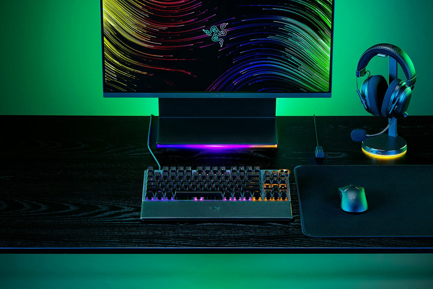 Razer Huntsman V3 Pro Tenkeyless – Tastatur, kabelgebunden (USB-C), DE-Layout (DE), TKL (ohne Ziffernblock)