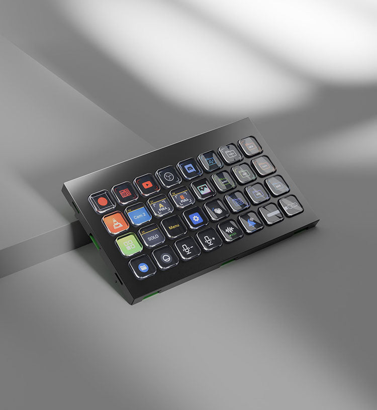 Elgato Stream Deck Module 32 – Keypad-Steuerpult – Membran – USB (kabelgebunden) – LCD-Tasten – Schwarz