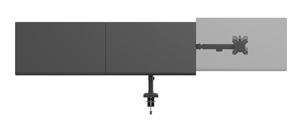 Neomounts NERO DS60-600BL3 – Monitorarm, 3 Monitore, Tischklemme, bis 27", VESA 75 × 75/100 × 100 mm, 6 kg