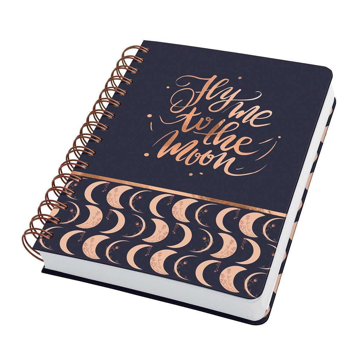 Sigel Spiralbuch JOLIE, Spiralbindung, Hardcover, 240 Seiten, perforiert, 120 g/m² – mehrfarbig