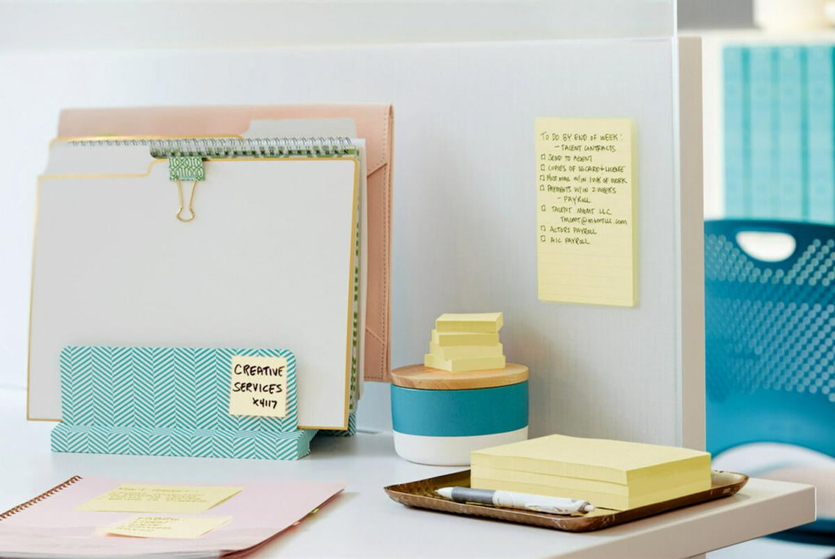 Post-it Haftnotizen Super Sticky – 76×51 mm – gelb, 12×90 Blatt, PEFC