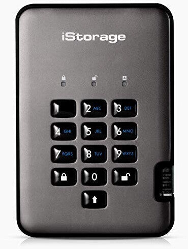 iStorage diskAshur Pro2 – 16 TB, 2,5" SSD, USB 3,2 Gen1, FIPS 140-2 Level 3