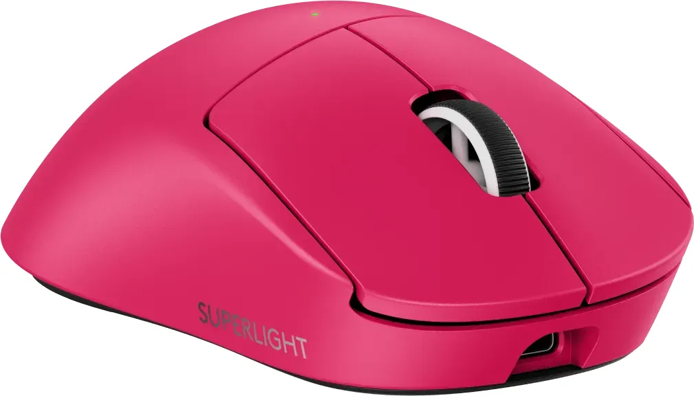 Logitech G PRO X SUPERLIGHT 2 DEX – Gaming-Maus – Kabellos (2,4 GHz), 44000 DPI, Rechts, Magenta