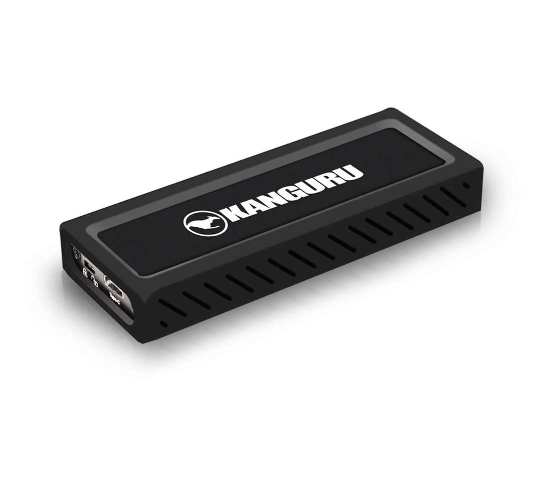 iStorage Kanguru UltraLock 1 TB – für NVMe, USB-C (USB 3.2 Gen 2), 675 MB/s Lesen, 575 MB/s Schreiben