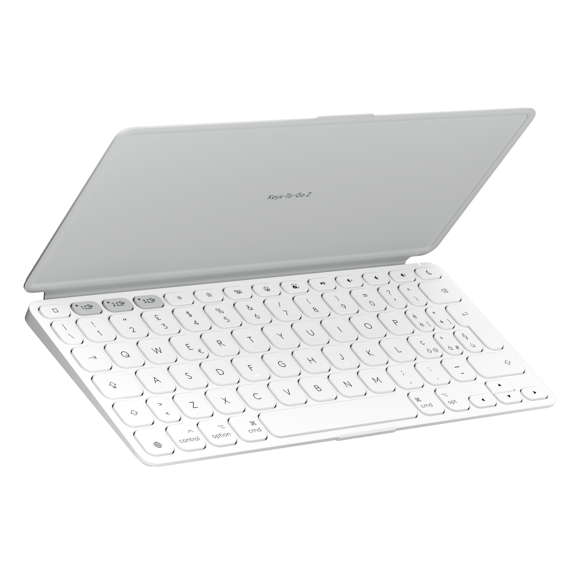 Logitech Keys-To-Go 2 – Tastatur, CH-Layout (DE-CH), Grau