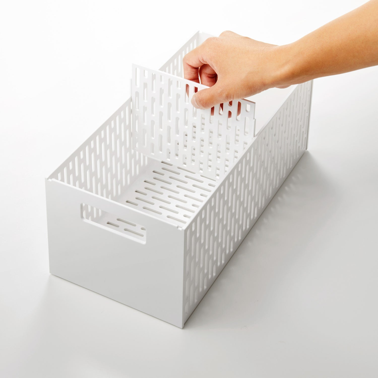 Yamazaki Aufbewahrungskorb TOWER – Stahl/ABS-Kunststoff, Schwarz, 16 × 46 × 32,5 cm