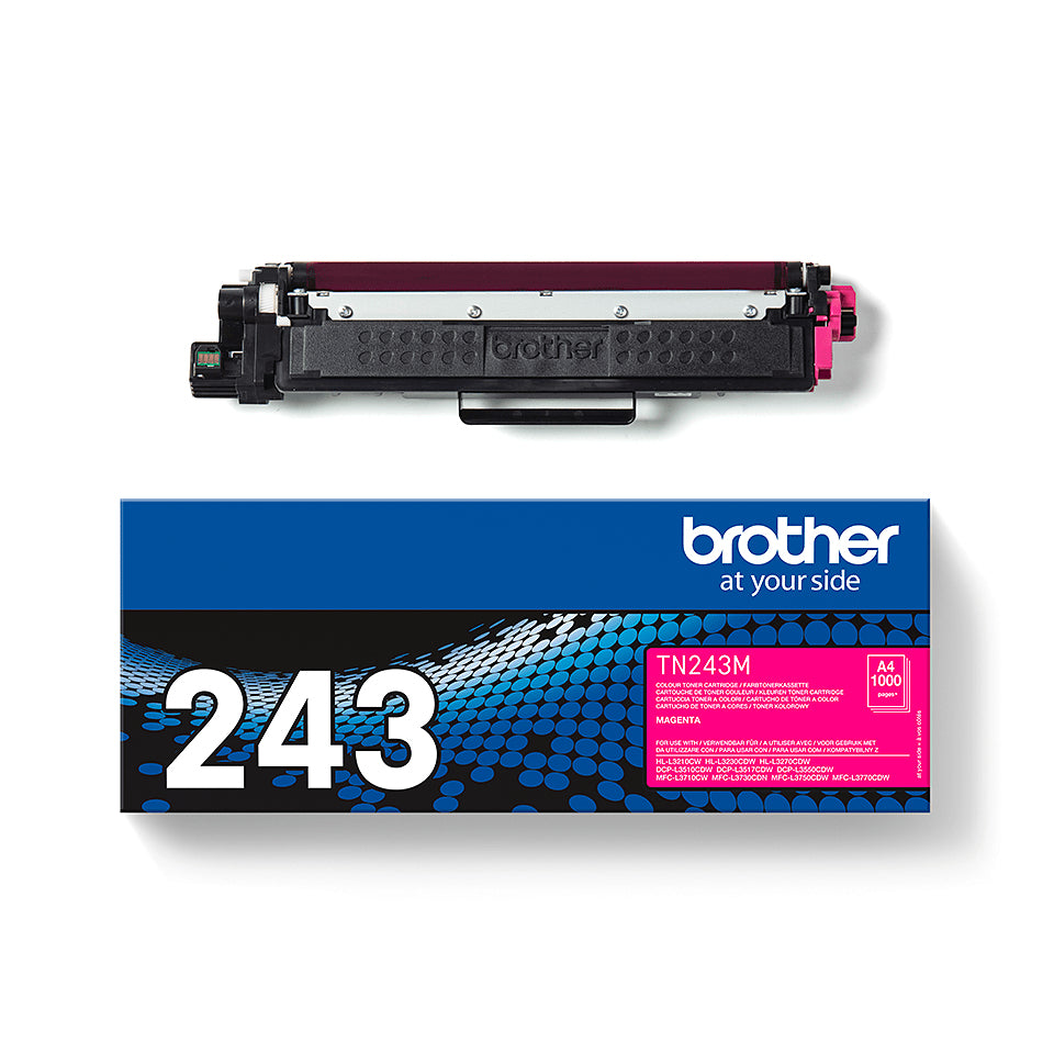 Brother TN-243M Magenta Toner – Original – 1'000 Seiten – für Brother DCP-L3510CDW/DCP-L3550CDW und andere