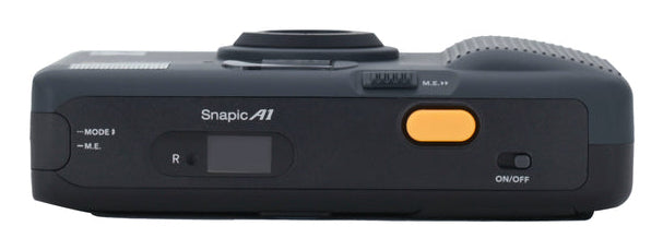 Kodak Analogkamera Snapic A1 35mm – Kompaktkamera, 35 mm, Eingebauter Blitz (Auto/An/Aus), Grau