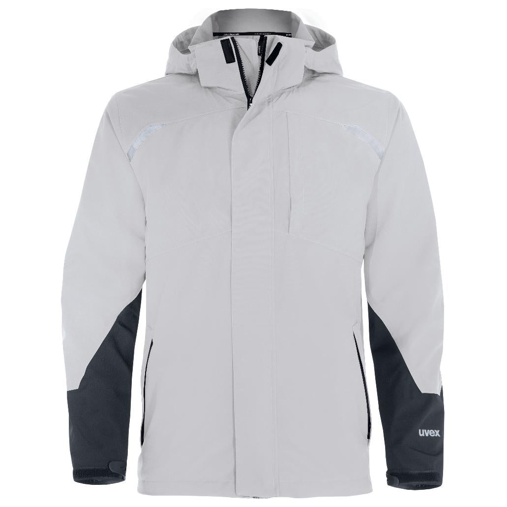 Uvex Wetterjacke suXXeed – 3XL – Schwarz/Weiss, Polyester, Wassersäule 8'000 mm