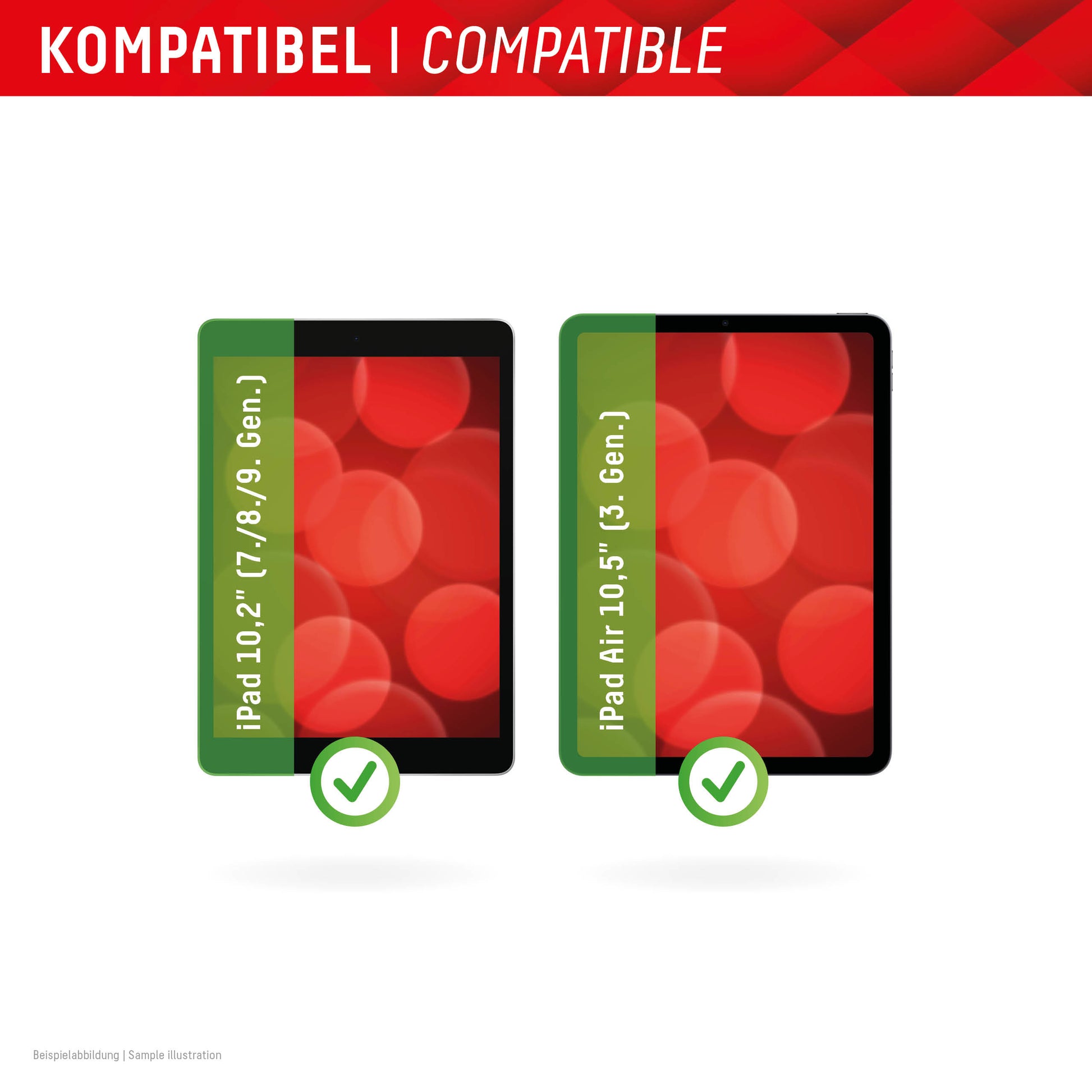 E.V.I. Panzerglas für Apple iPad (7.–9. Gen.), iPad Air (3. Gen.) 10,2" – 5H, Anti-Fingerprint