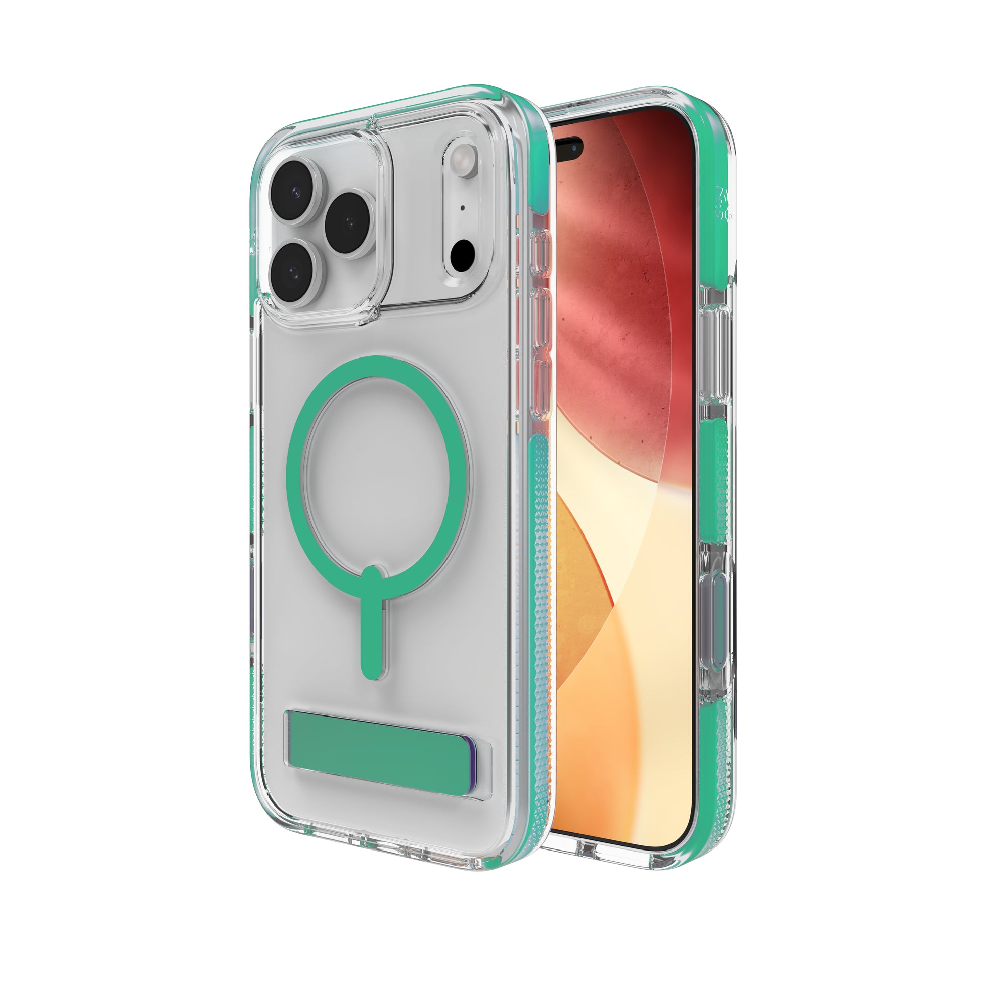ZAGG Santa Cruz Snap Backcover – für Apple iPhone 17 Pro Max, Graphen, Mystic Green, bis 4 m Sturzsicher