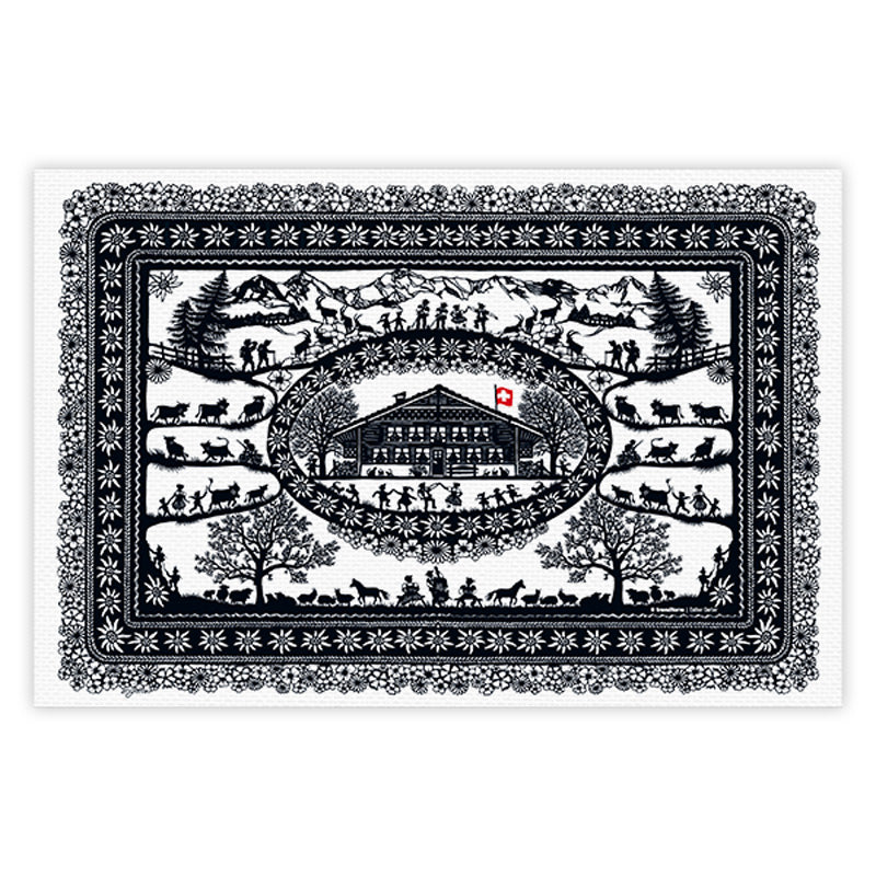 Trendform Tischset – 30×45 cm, PVC, Weiss, Swiss Tradition