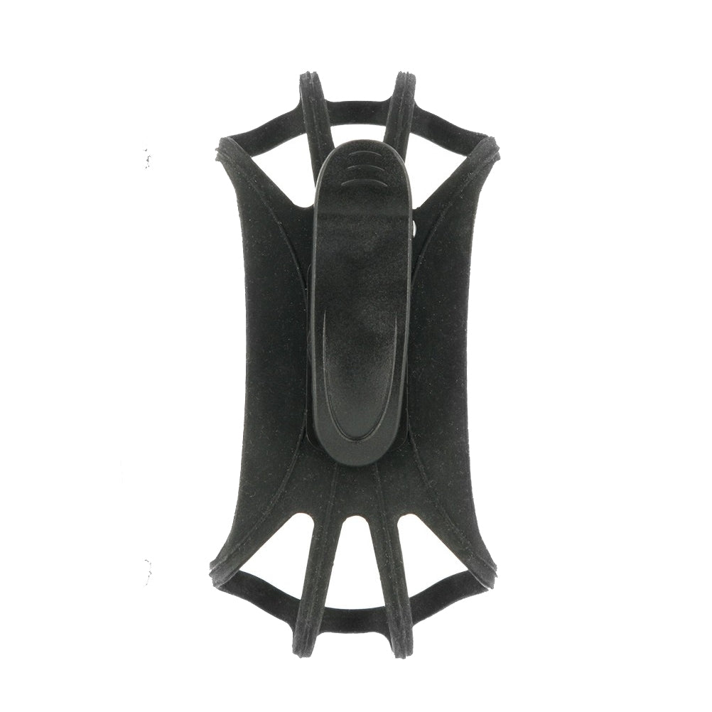 Mobilis 001359 – Gürtelclip, Silikon, drehbar 90° – für Gürtel – Schwarz