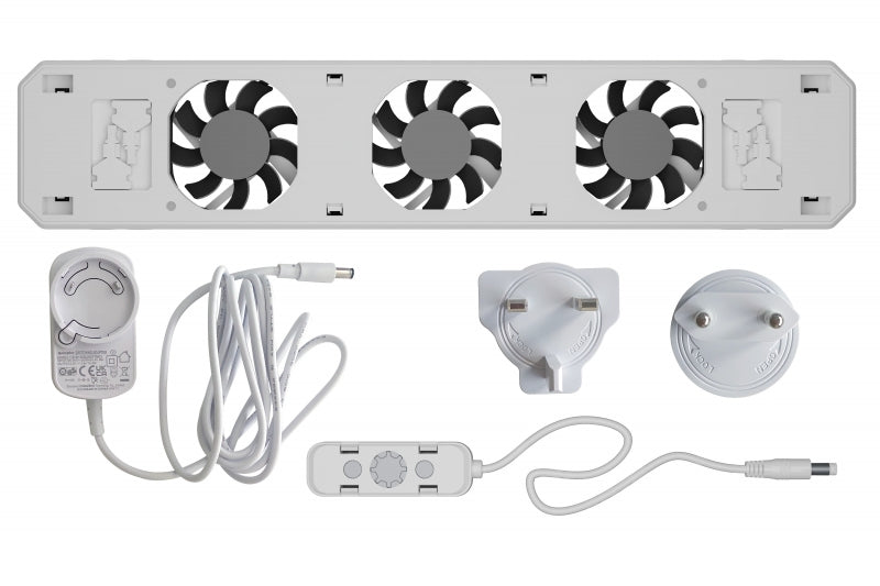 Technaxx Heizungsventilator TX-302 – 1 W, 35 m³/h, 20 dB(A), Weiss – für Warmwasserheizkörper