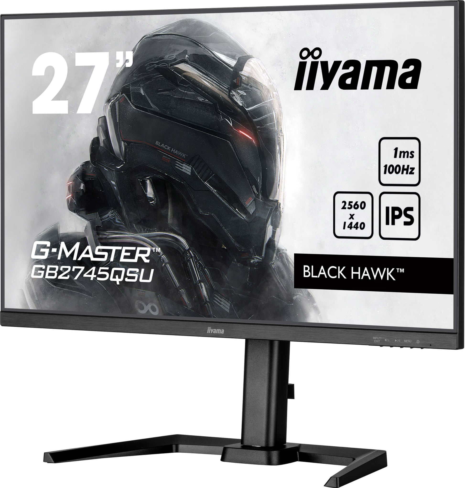 iiyama GB2745QSU-B2 – Monitor, 27", 2560 × 1440 (WQHD), IPS, 300 cd/m², HDMI