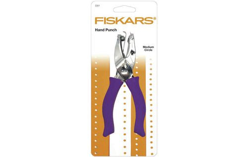 Fiskars 3675 – Handmotivstanzer Kreis, Ø 3,2 mm, violett, 1 Stück
