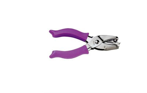 Fiskars 3675 – Handmotivstanzer Kreis, Ø 3,2 mm, violett, 1 Stück