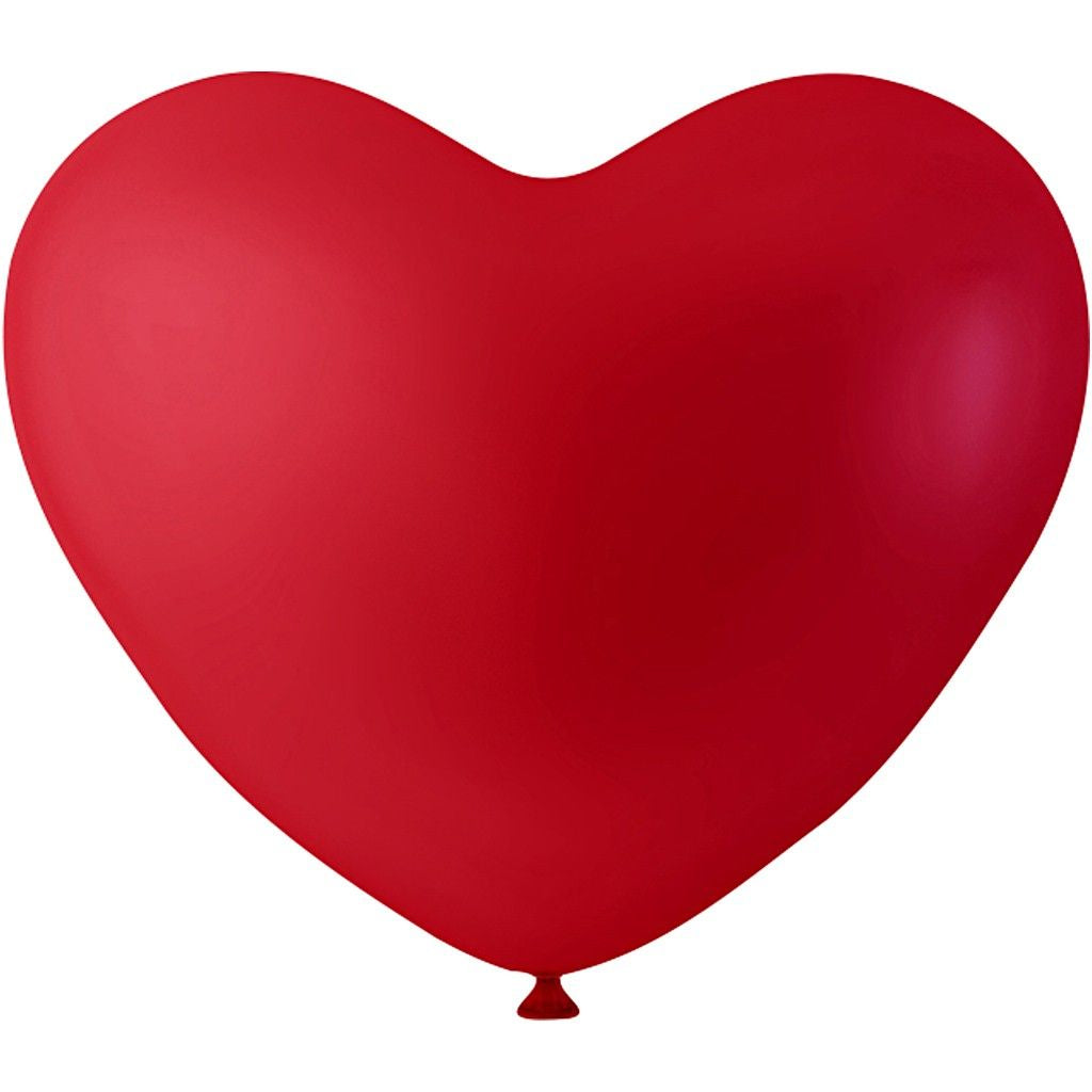 Creativ Company Herzluftballons – Rot – Ø 23 cm – Latex – 8 Stk