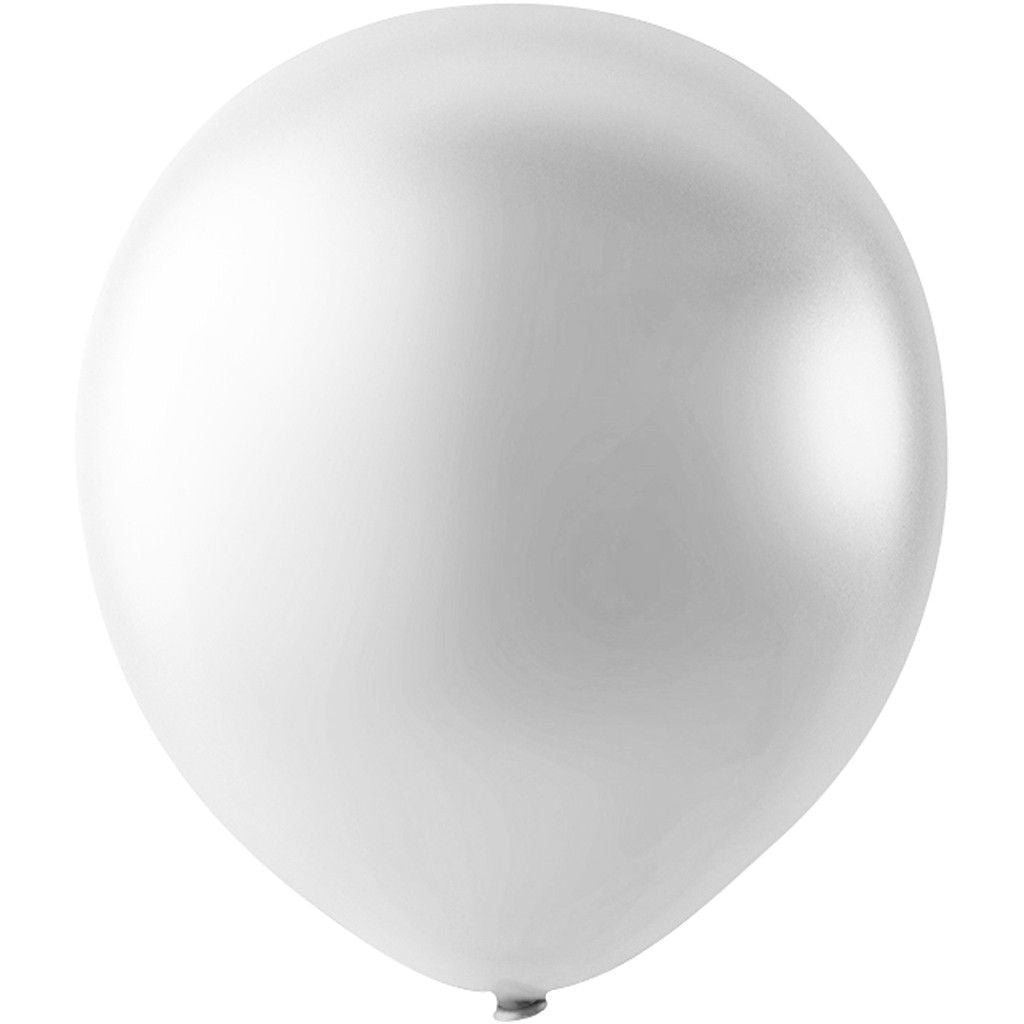 Creativ Company Luftballons Uni – Weiss – Ø 23 cm – Latex – 10 Stk