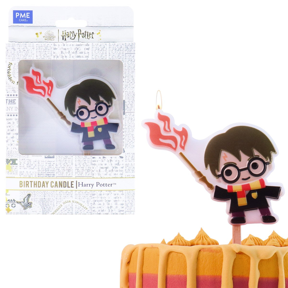 PME Harry Potter Geburtstagskerzen – Mehrfarbig – 8,5 cm – 1 Stück