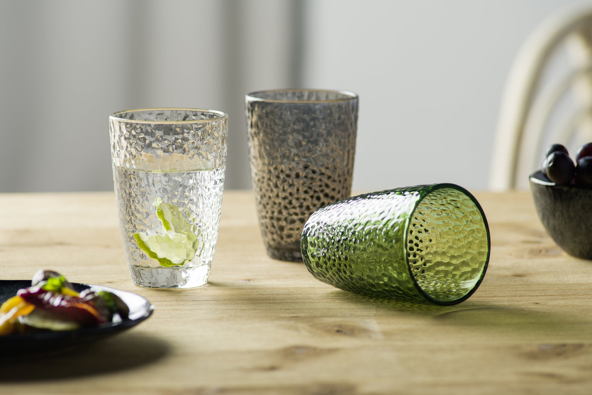 LEONARDO Trinkgläser – 4er Set, 340 ml, Ø 8,0 cm, H 12,0 cm, Kalk-Natron-Glas, Transparent, spülmaschinenfest