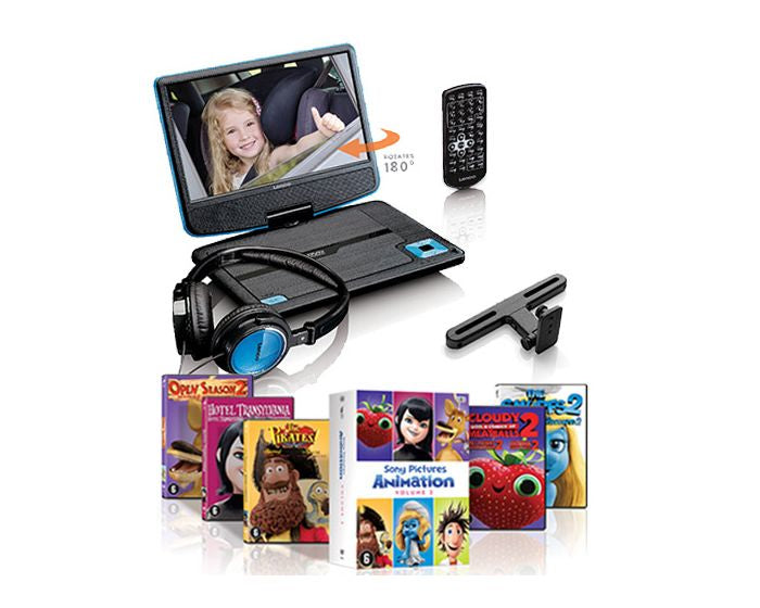 Lenco DVP-910 – 9" Portabler DVD-Player, Blau