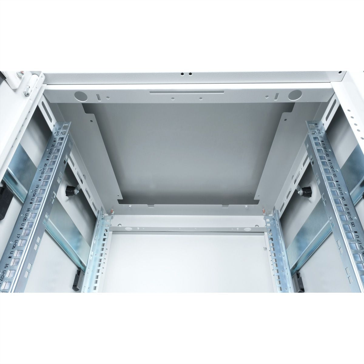 ROLINE Pro – 19" Netzwerkschrank 22U, IP20, abschliessbar, 600 × 600 × 1164 mm, lichtgrau, Stahl