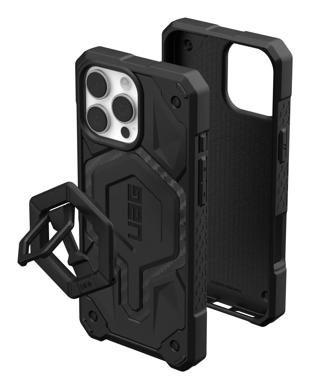 Urban Armor Gear UAG Monarch Pro Mag Rückcover – für Apple iPhone 16 Pro Max, PC, Schwarz, Carbon, bis 7,6 m sturzsicher