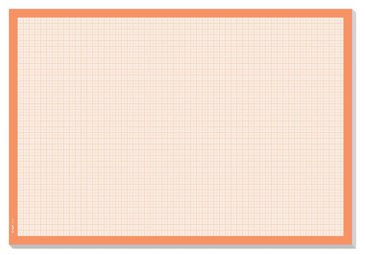 Sigel Schreibunterlage – Millimeterkariert – 595 × 410 mm – Papier