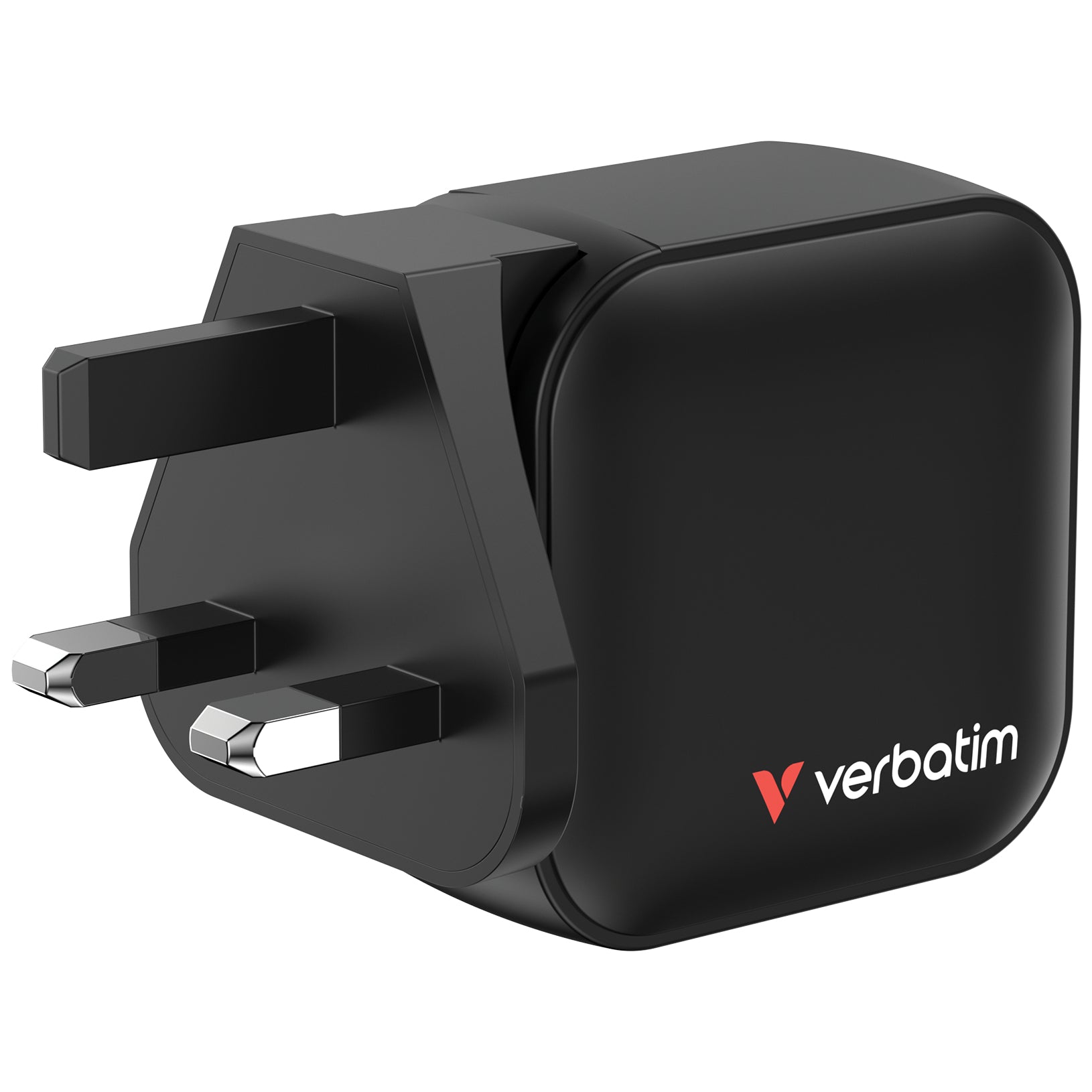 Verbatim Mini GaN Ladegerät 70 W USB-Ladegerät – USB-C×2, USB-A×1 – PD, PPS, QC 3.0