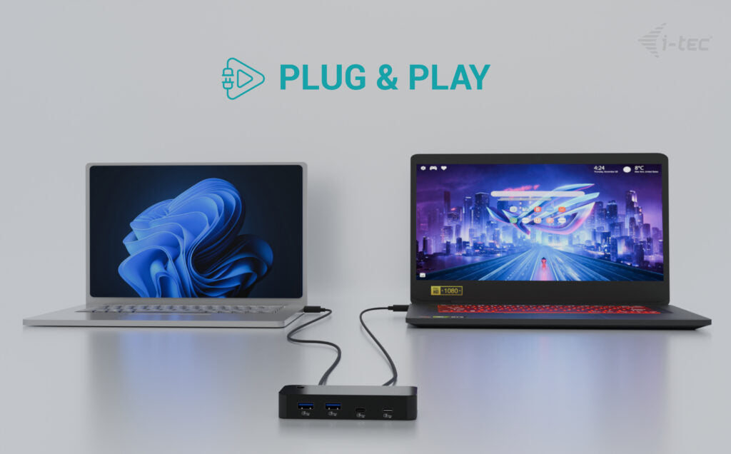 i-tec USB-Hub – USB-C, 4× USB-A, 2× USB-C, für Windows/Mac/ChromeOS