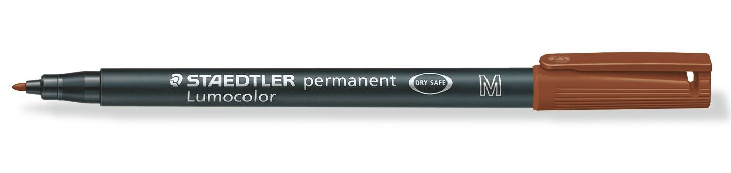 Staedtler Lumocolor 317 OHP-Marker – Feine Spitze 1 mm – Hellbraun – 10er-Pack