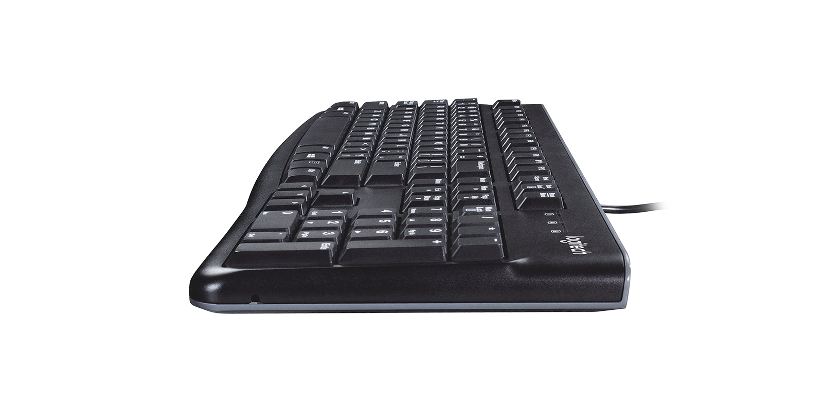 Logitech K120 – Tastatur, kabelgebunden (USB-A), UK-Layout (EN), Schwarz