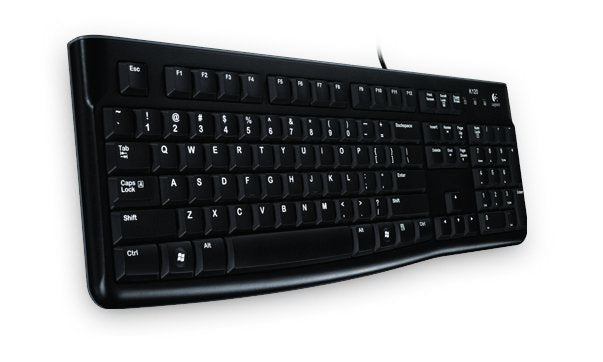 Logitech K120 – Tastatur, kabelgebunden (USB-A), Schwarz