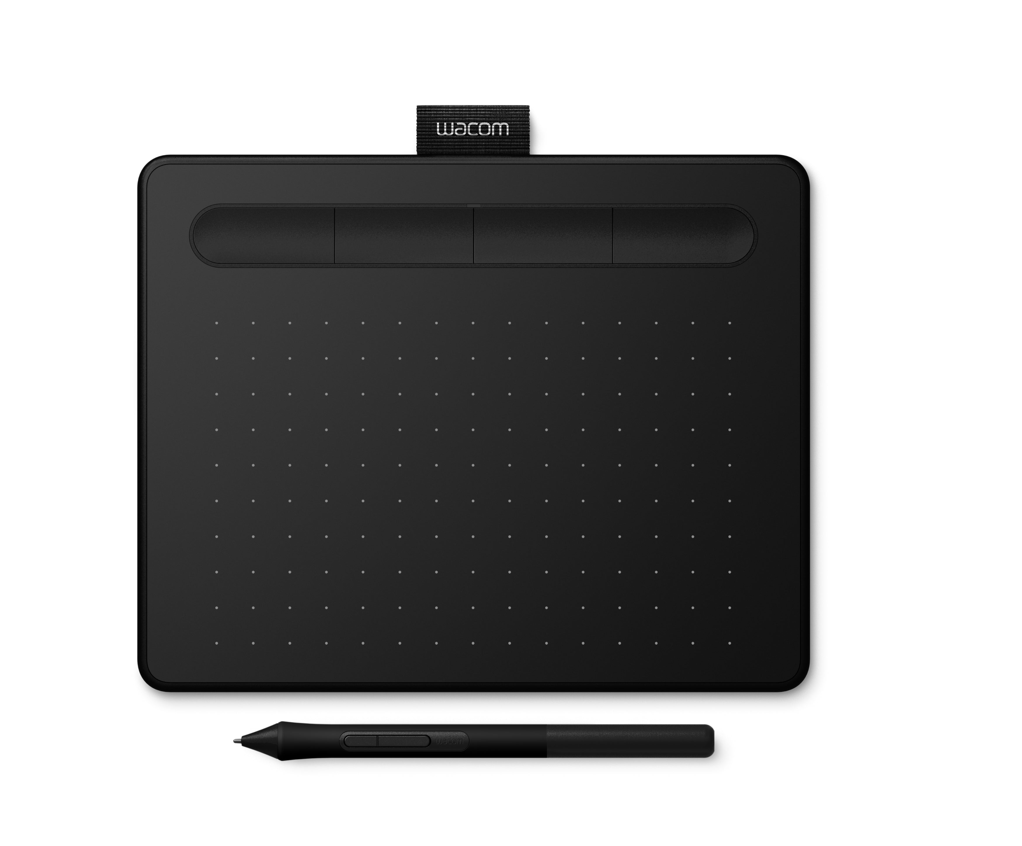 Wacom Intuos S – Stifttablet – 152 × 95 mm – USB – 4k Druckstufen – Schwarz