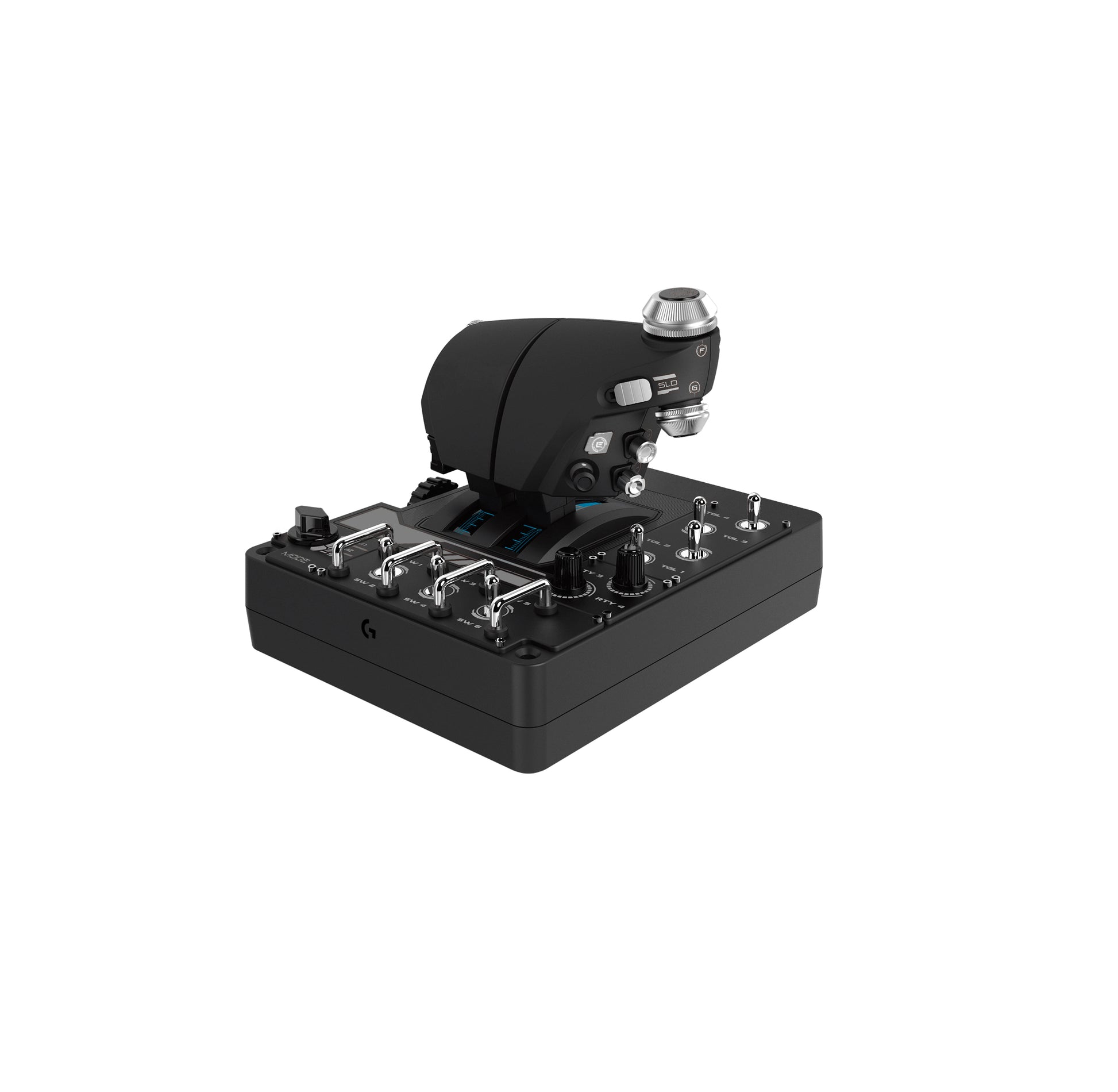 Logitech G Pro Flight X56 Rhino – Joystick – USB (kabelgebunden), RGB, Schwarz, für PC