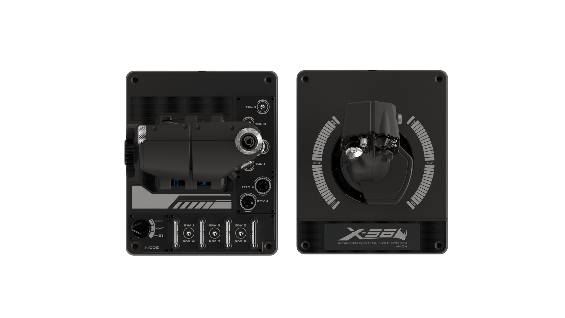 Logitech G Saitek Pro Flight X56 Rhino – Maus – Kabelgebunden (USB‑A), RGB-Beleuchtung, Schwarz