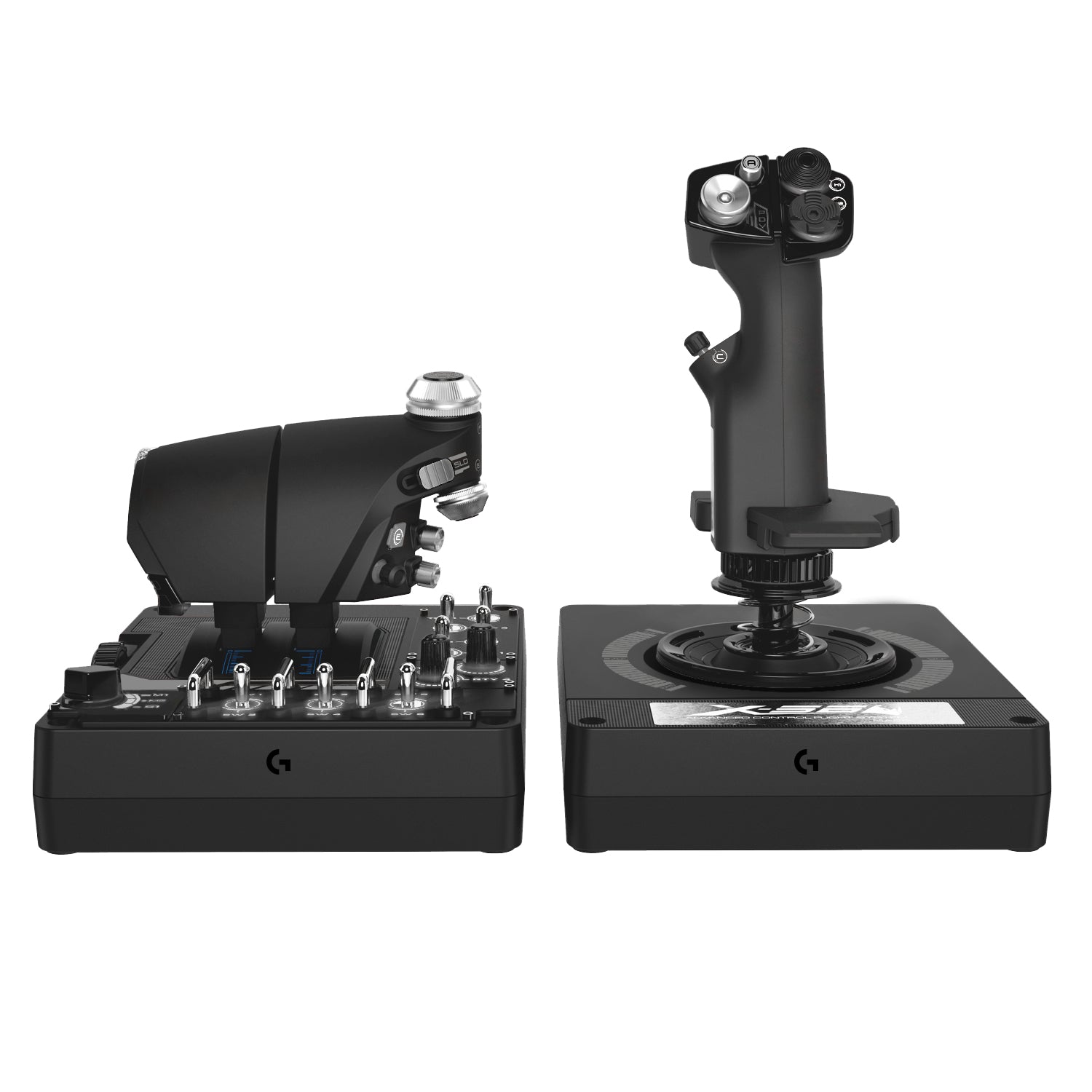 Logitech G Saitek Pro Flight X56 Rhino – Maus – Kabelgebunden (USB‑A), RGB-Beleuchtung, Schwarz