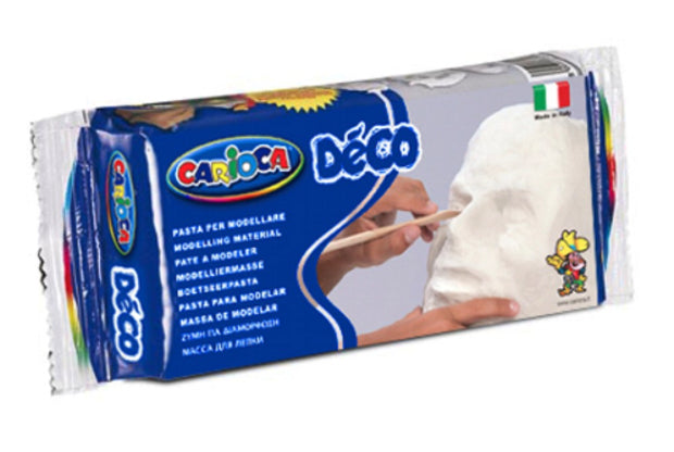 Carioca Modelliermasse, Lufttrocknend, Weiss, 500 g, 24 Stk., 30996/31