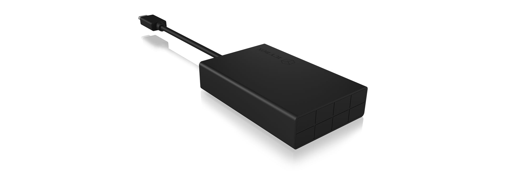 ICY BOX IB-CR401-C3 Kartenleser – 3 Steckplätze (CF, SD, microSD), 5 Gbit/s, USB-C (USB 3.2 Gen 1) – Schwarz