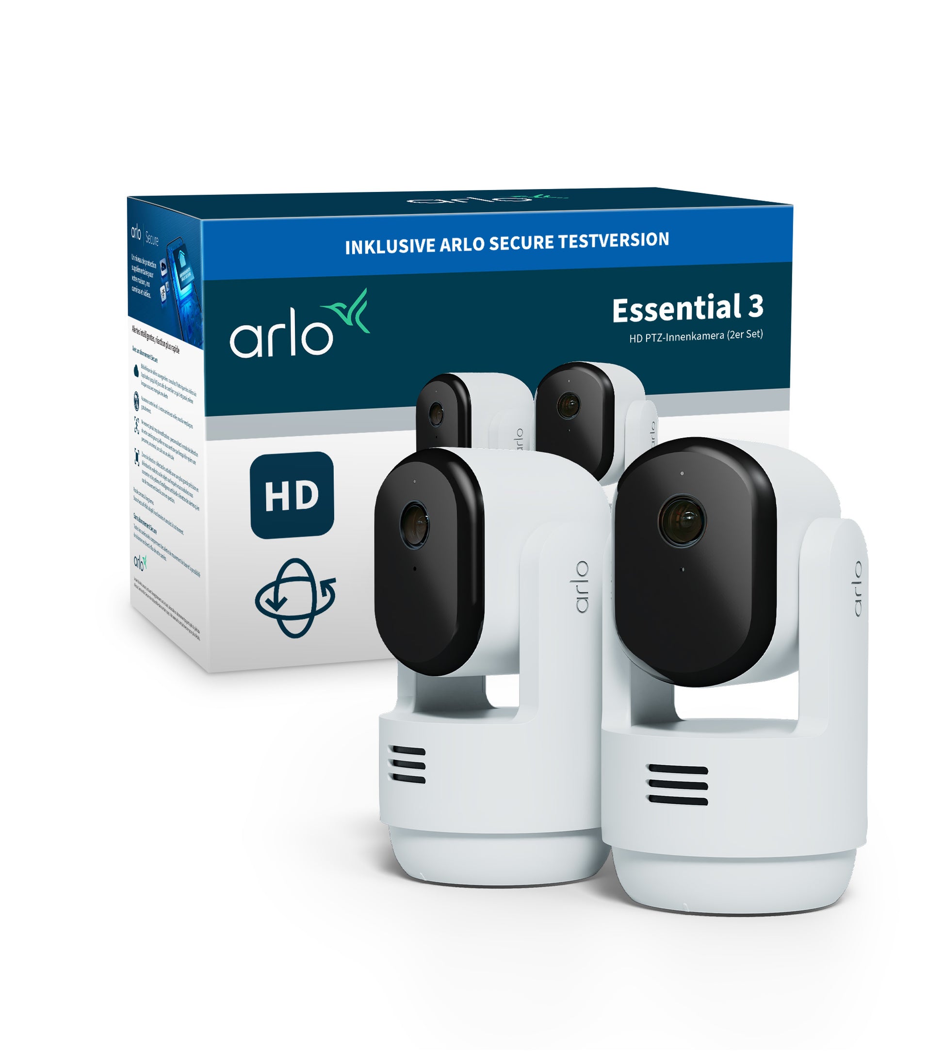 Arlo VMC2273 IP-Kamera – 2 MP, Full HD (1080p), PTZ, für Samsung SmartThings, weiss, 2er-Pack