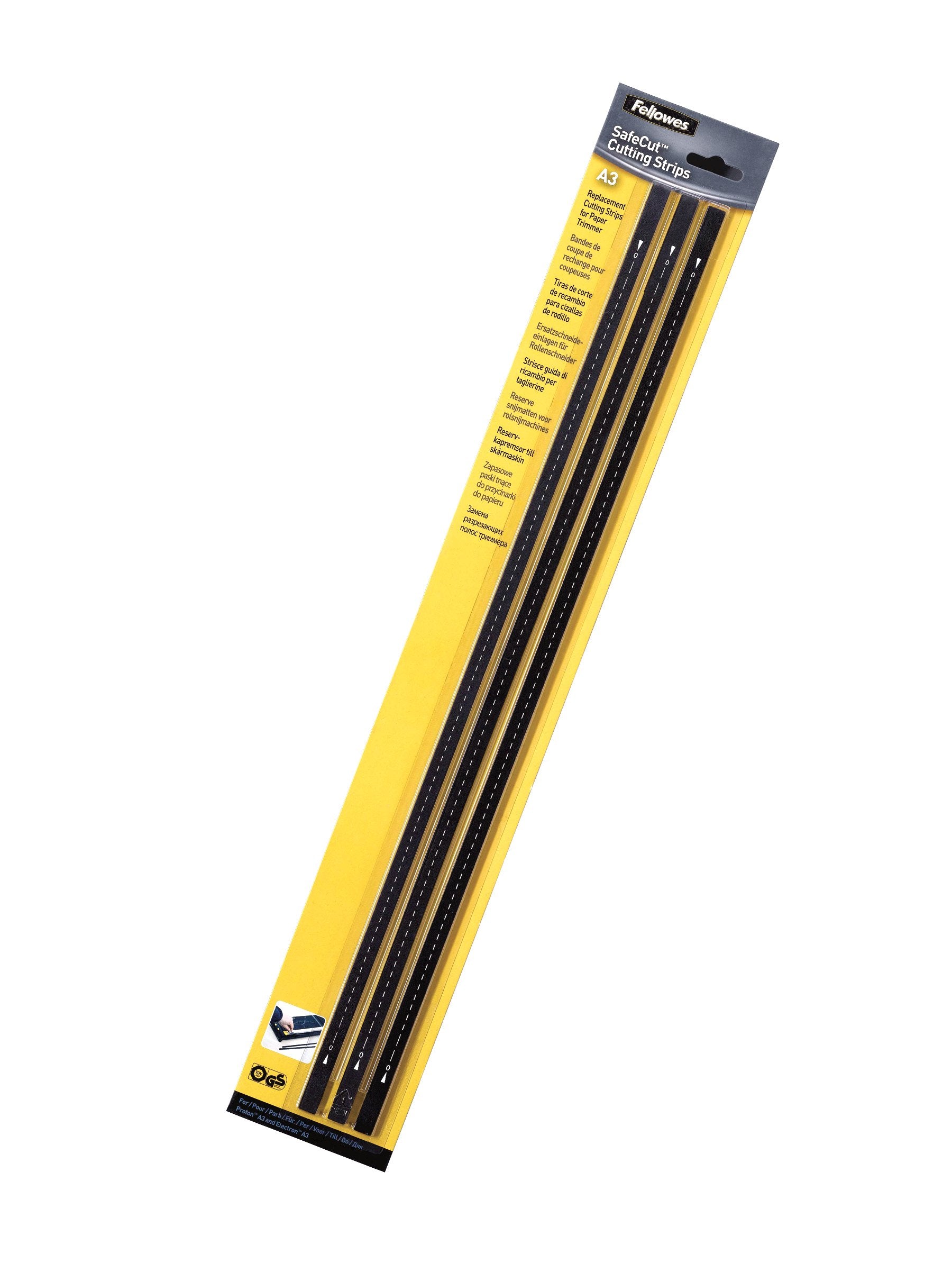 Fellowes Ersatz-Schneidestreifen – A3, für Fellowes Neutron/Neutron Plus/Electron + weitere, 3 Stk., 5411601