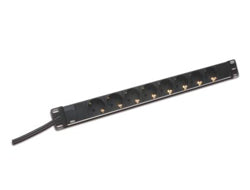 Digitus Rack-PDU – 1U, 8× Schuko (Typ E/F), Schutzkontaktstecker, 16 A, 2 m, Schwarz