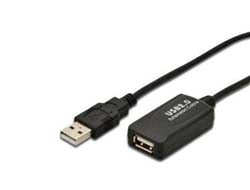 Digitus USB-Kabel, USB-A zu USB-A, 5 m, USB 2.0
